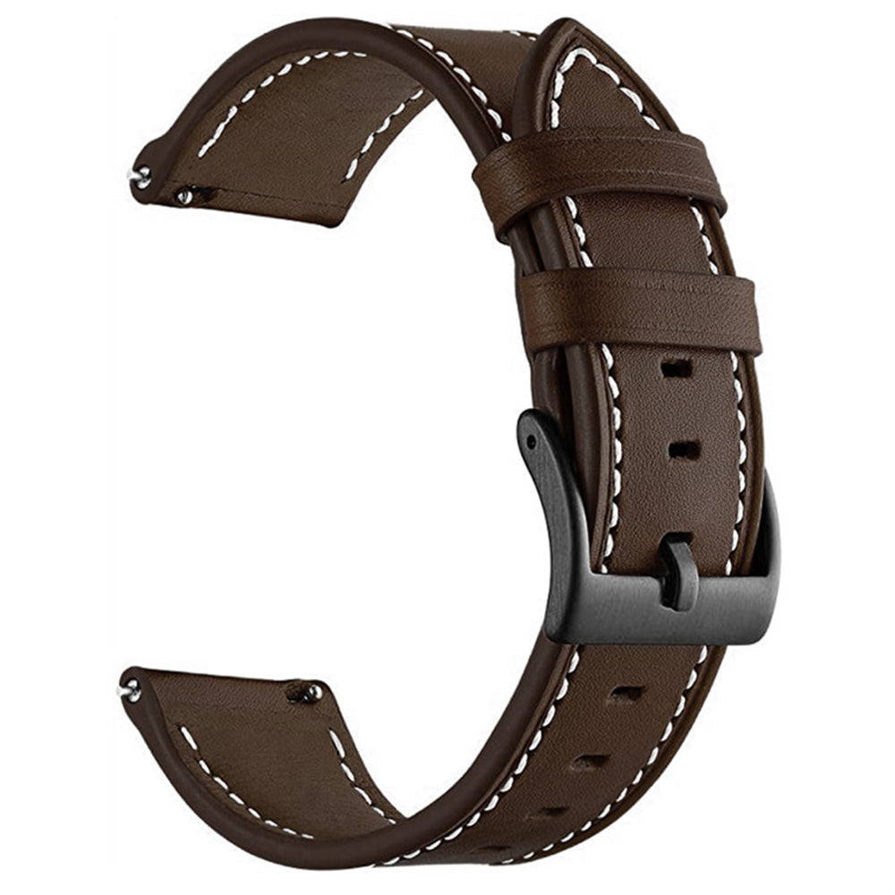 For Garmin Forerunner 265 255 22mm Stitching Watch Strap Genuine Cow Leather Watchband For Garmin Forerunner 265 255 22mm Stitching Watch Strap Genuine Cow Leather Watchband